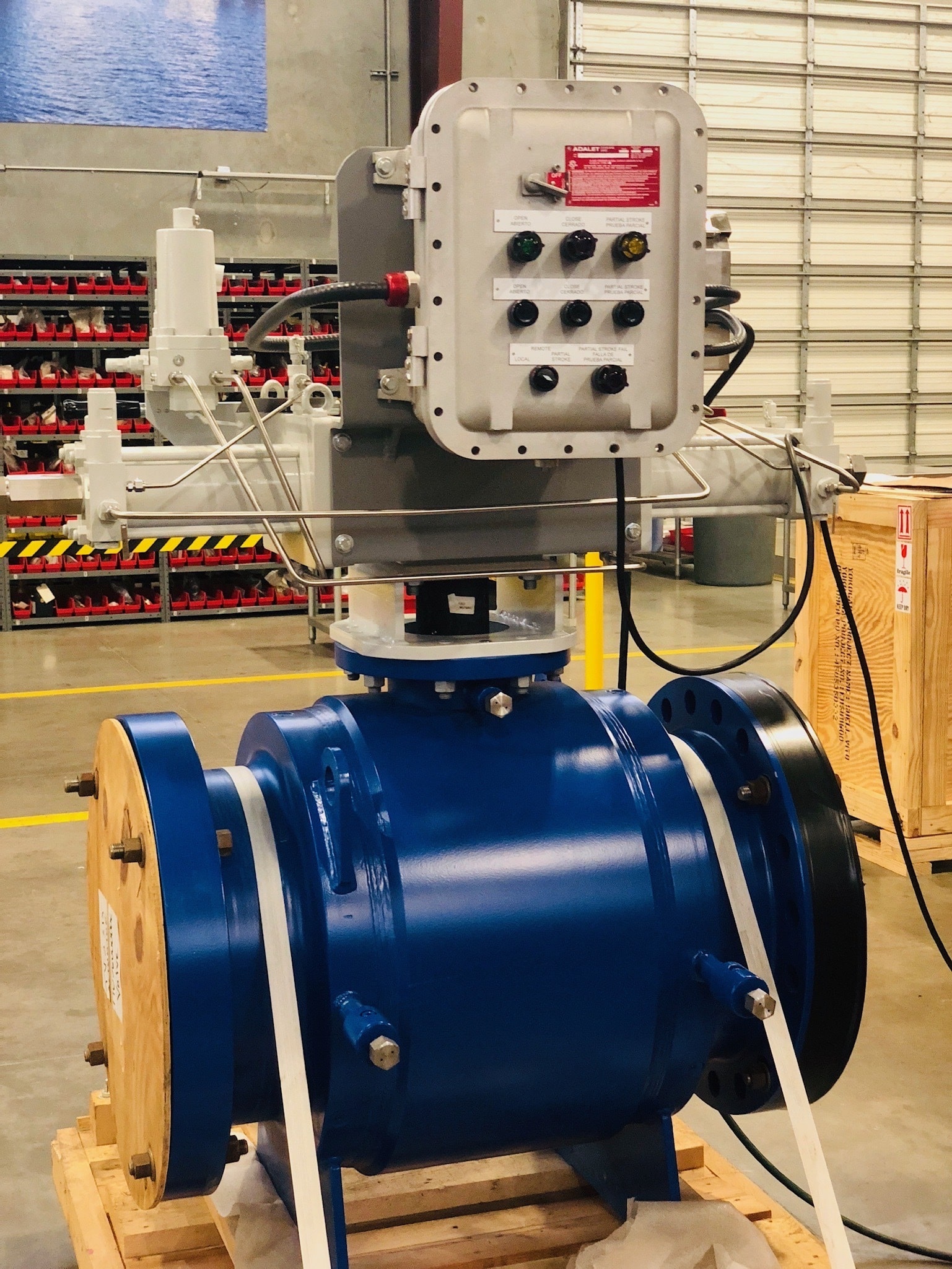 Direct gas scoth yoke actuator with api 6d fully welded ball valves