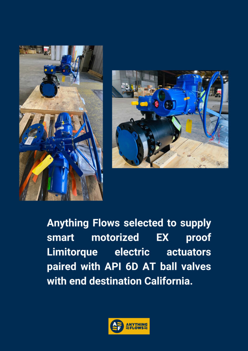 Announcement Anything Flows selected to supply Limitorque electric