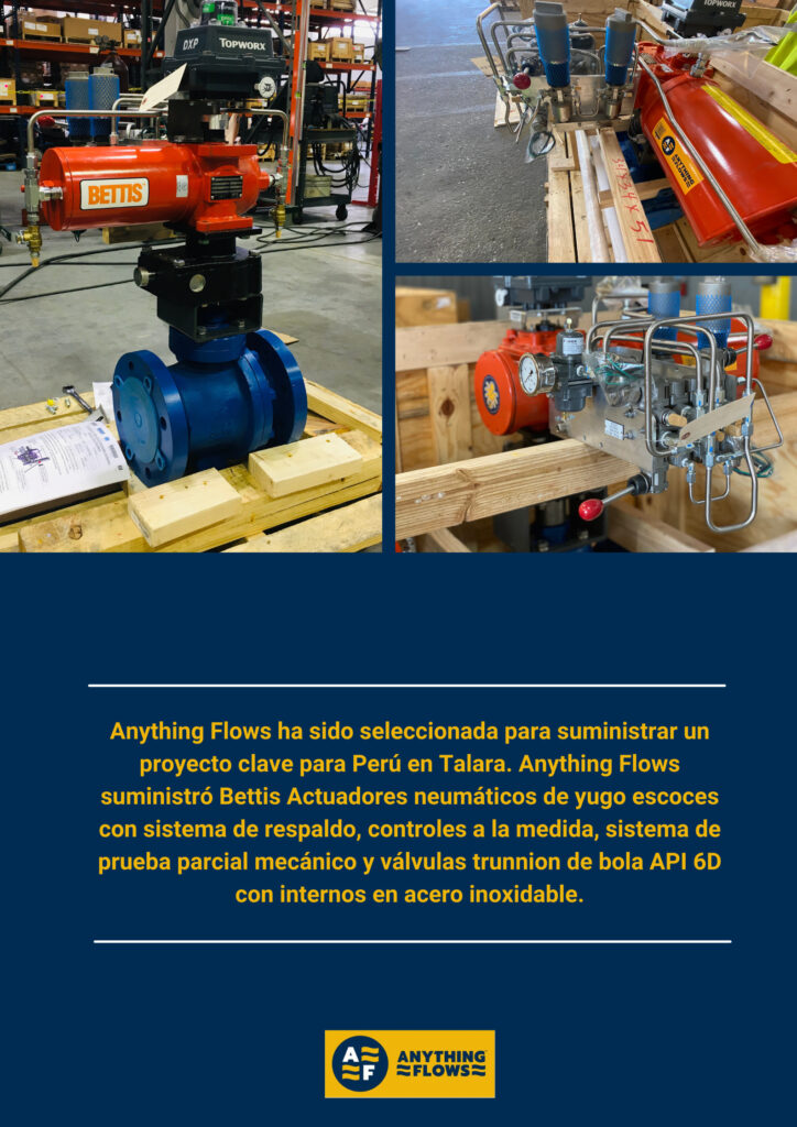 Aplicación de tubería de gas natural: válvulas de cierre de emergencia con energía almacenada y válvulas de bola API 6D Trunnion